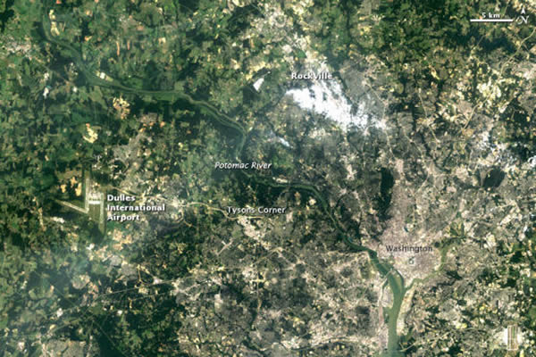 美国首都华盛顿在近20年来的城市扩张 - 神秘的
