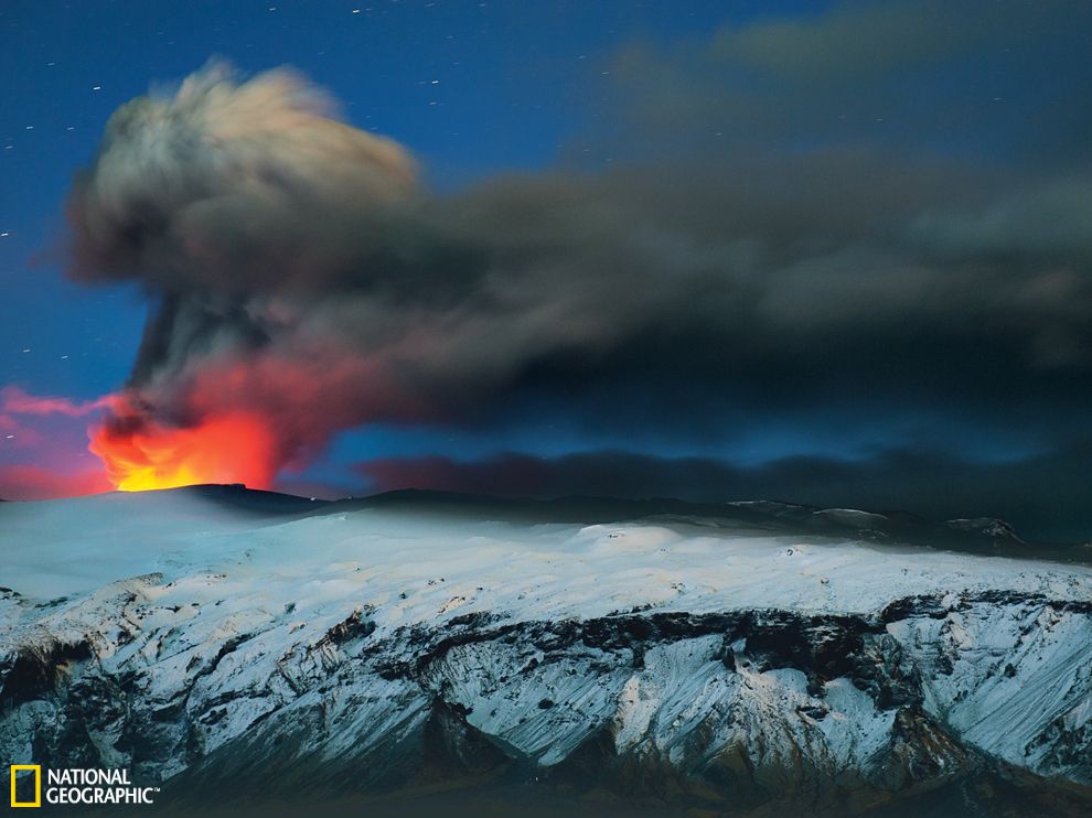 冰岛埃亚菲亚德拉冰盖火山 - 神秘的地球 科学