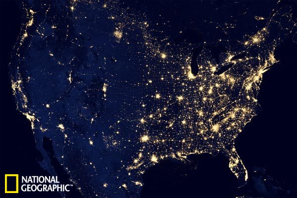 美国宇航局发布迄今为止最清晰的夜间地球卫星