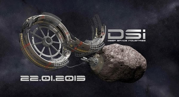 艺术家绘制的人类前往小行星采矿的宏大场面