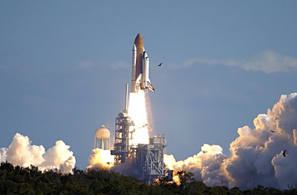 Space Shuttle Columbia launched on the STS-107 mission to the International Spac