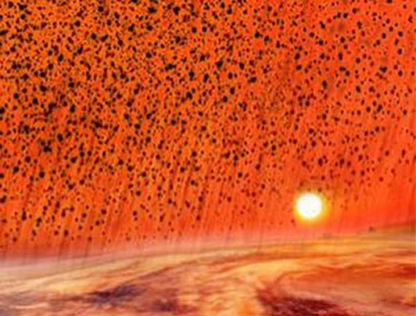 系外行星HD 209458b上纷纷飘落着氧化钛“黑雪”