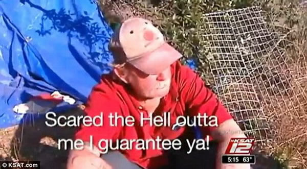 一位目击者表示,大脚野人太恐怖了,让我感到十分害怕