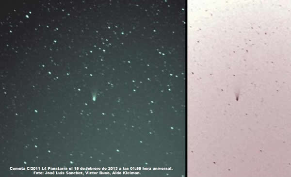 2013年2月15日的彗星Pan-STARRS