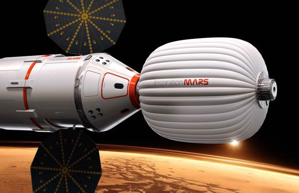 The proposed Mars mission announced Wednesday would send a couple on a 17-month
