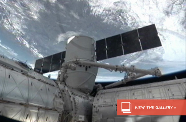Space Station Berths a Dragon, Again