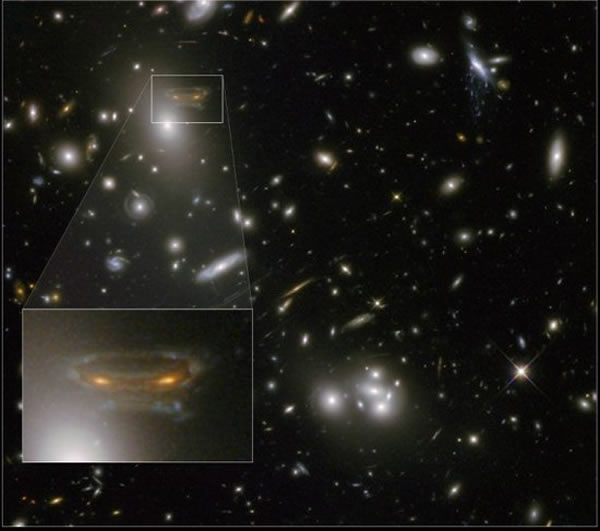 ������Զ�������Abell 68��ϵ�ţ��ھ޴�İ��������������£�����������ֳ�Ť���ľ���