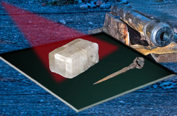 Researchers say this crystal found at the Alderney shipwreck near the Channel Is