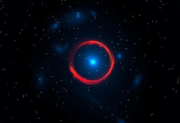 哈勃望远镜、ALMA望远镜阵以及南极望远镜联合观测的遥远星系