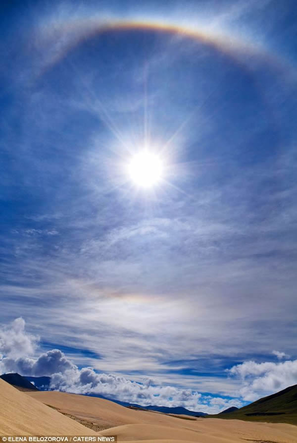 西藏上空的幻日