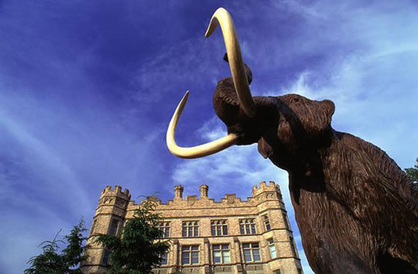 A woolly mammoth on display in front of the Canadian Museum of Nature in Ottawa,