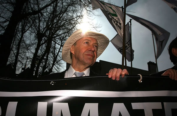 NASA scientist and climatologist James Hansen participates during Climate Change