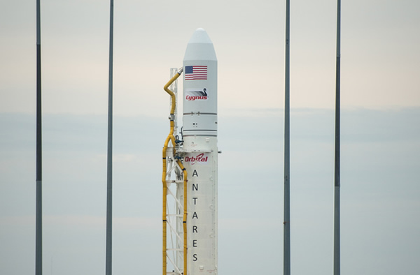 Poor Weather Keeps Antares Rocket Grounded