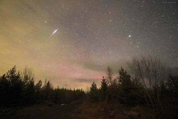 The Lyrid meteor shower will peak very early on Monday.