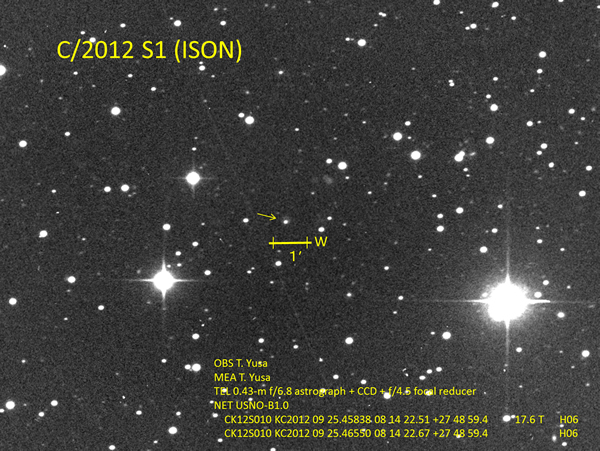 C/2012 S1彗星(资料图)