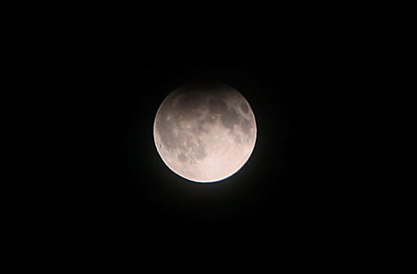 Astrophotographer Gianluca Masi sent in a photo of the partial lunar eclipse of