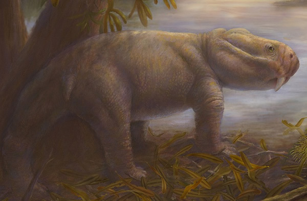 A Dicynodon recreation.