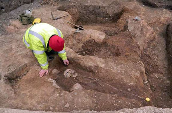The Roman cemetery unearthed in Leicester, England, included pagan and Christian