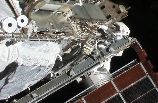 Astronauts Fix Space Station Ammonia Leak