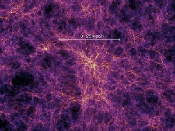 当宇宙仅10亿岁时,在暗物质的介入下形成了星系,聚集的氢气等气体物质坍缩形成第一代恒星