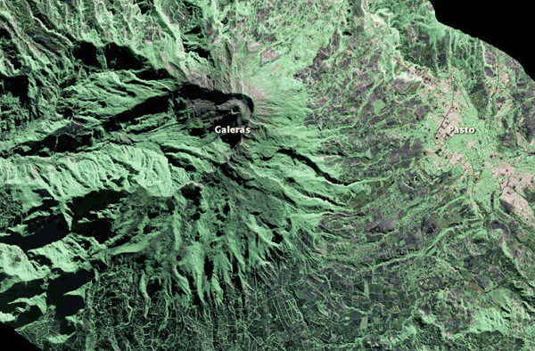 Volcanic Bulges Seen With Microwaves