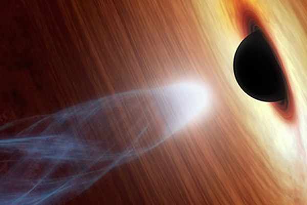 艺术家描绘的超大质量黑洞