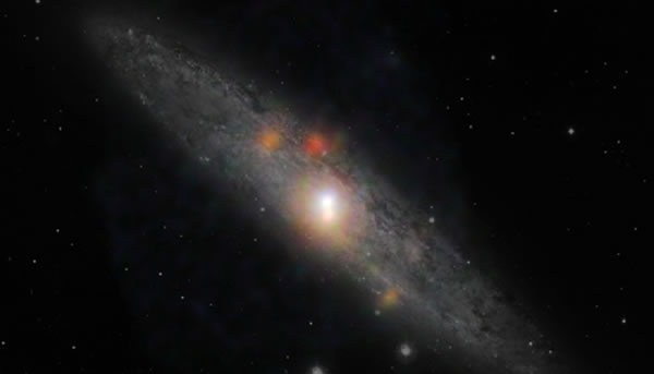 美国宇航局核频谱望远镜阵与欧洲南方天文台对NGC 253星系中央黑洞进行了详细观测,科学家试图了解黑洞在“休眠”与“进食”上是否存在普遍性规律