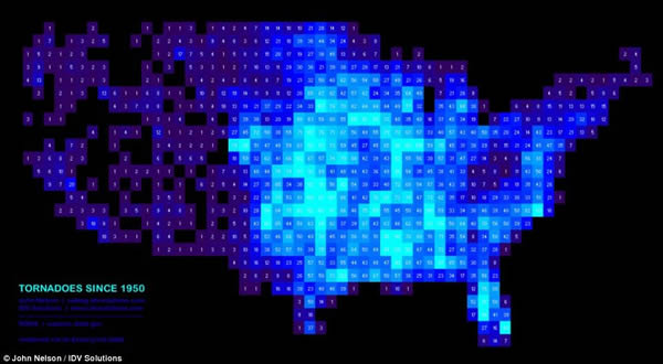 龙卷风:地球上75%的龙卷风发生在美国。
