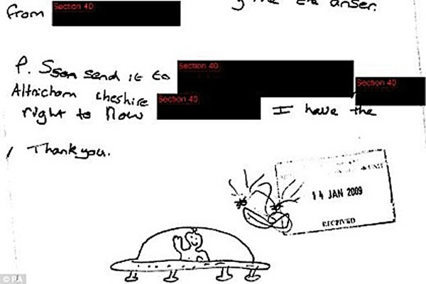 英国军方解密UFO档案:外星人没有来过地球