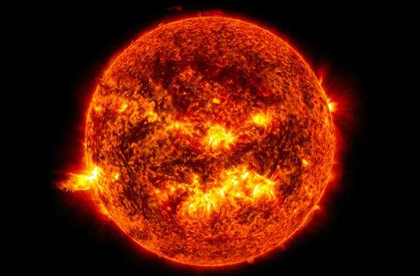 Sun Celebrates Solstice with Flare