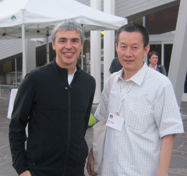 �����о�Ա�ڻ����ڼ���ȸ贴ʼ��Larry Page�ĺ�Ӱ