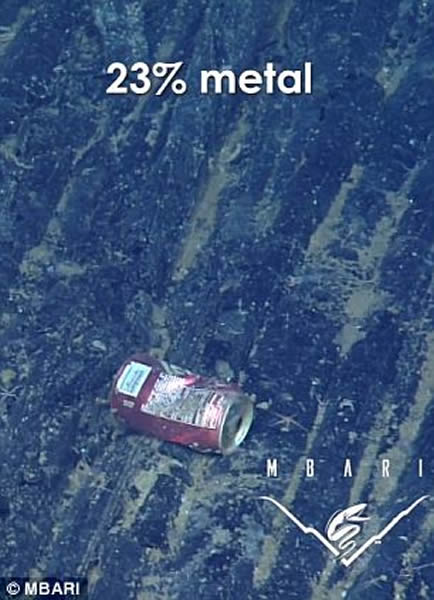 太平洋海床上数量惊人的人造垃圾