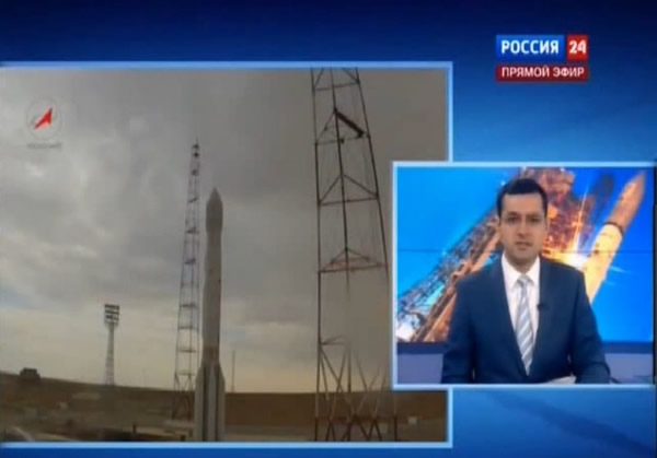 俄罗斯质子-M运载火箭在点火升空后发生偏转并爆炸解体