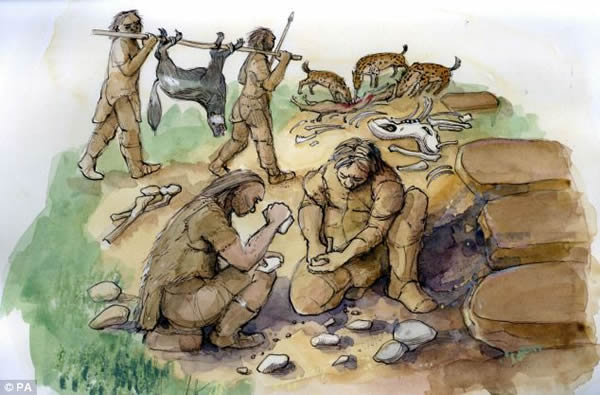 考古学家在哥尔罕的洞穴里发现了锤子、刮刀和用于撬开甲壳类动物的工具,但并没有发现大型骨头,这暗示着我们的祖先非常擅长家务管理。