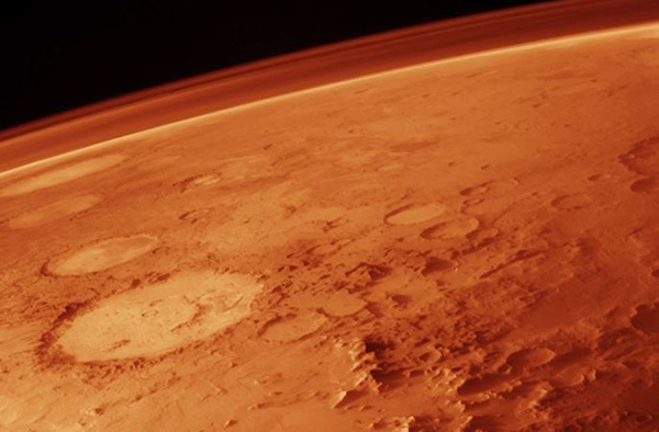 The modern atmosphere of Mars as seen in low orbit by the Viking mission in 1976