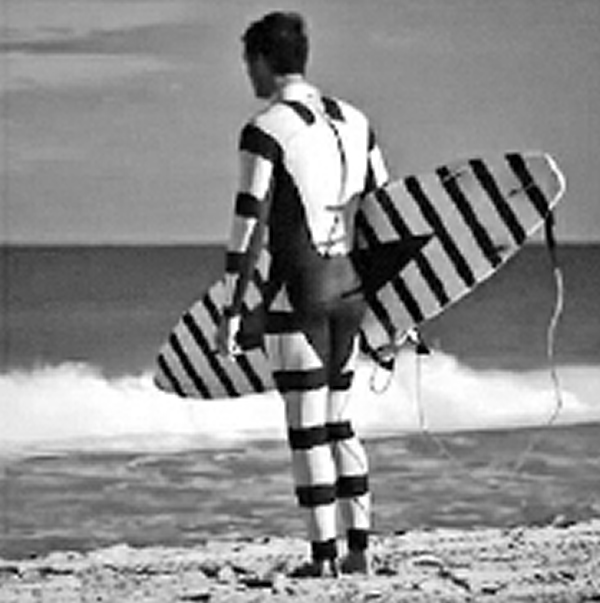 防止鲨鱼袭击的隐形潜水衣