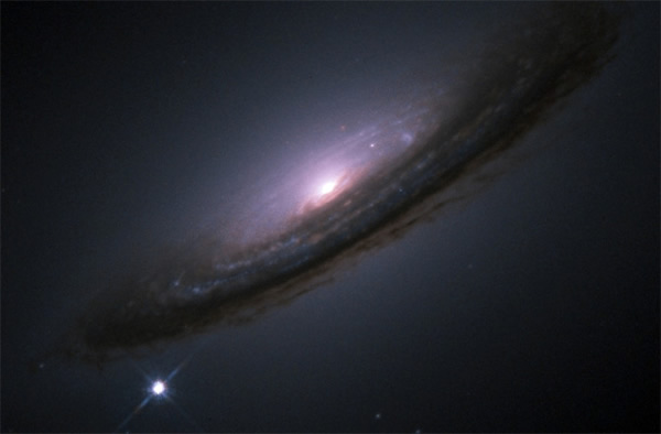 Hubble Space Telescope image of supernova 1994D in galaxy NGC 4526.