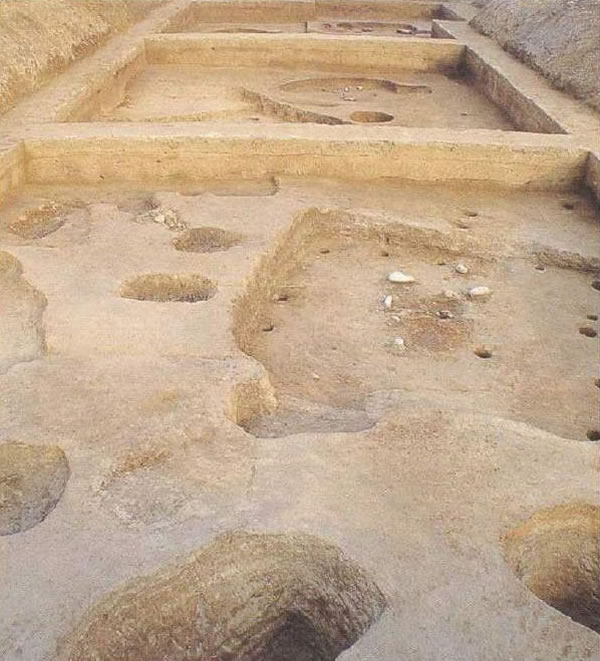 河北易县北福地遗址发掘现场