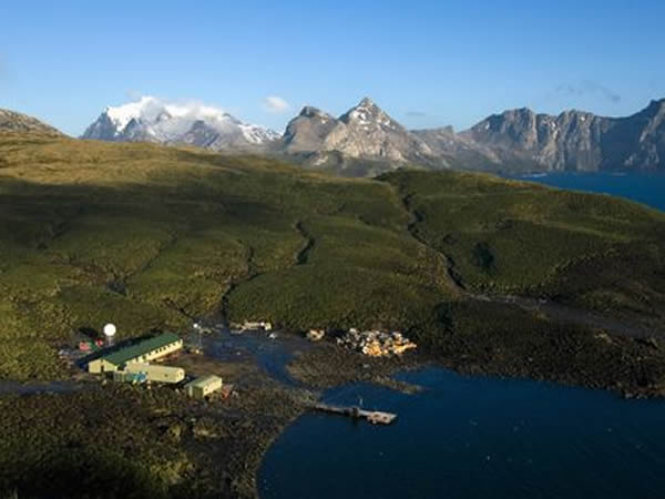 Scientists study marine life from Bird Island BAS Research Base on South Georgia