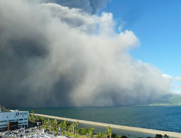 日本樱岛火山今年第500次喷发