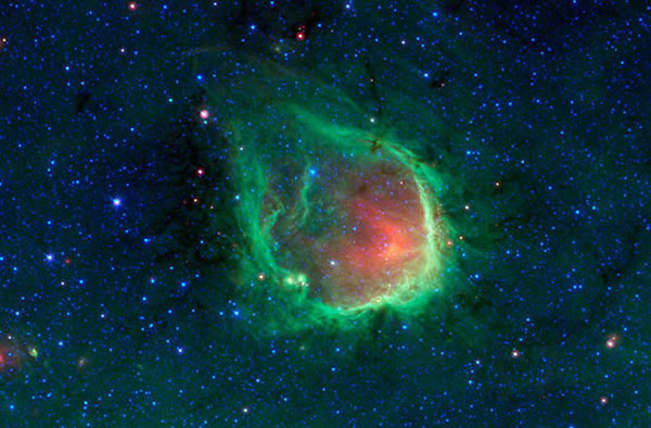 RCW120���ƿ���һ���޴�ġ��̱�ʯ������������γɵ�ǿ����Ƿ罫��Χ�ĳ���������ɢ