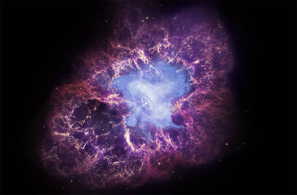 ��Ԫ1054�꣬һ�ų����Ƿ���������������������ڿ����ĳ������ż����ڹ�����Ǯ������Զ���İ����£���ѧ��ͨ��˹Ƥ�߿ռ���Զ���ĺ��Ⲩ�ι۲⵽з״���Ƶ���ϸ�ṹͼ