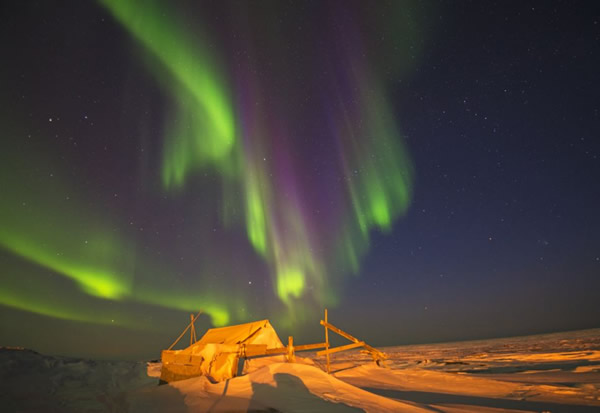 阿拉斯加绚丽北极光