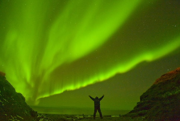 阿拉斯加绚丽北极光