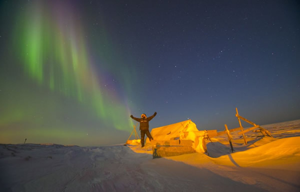阿拉斯加绚丽北极光