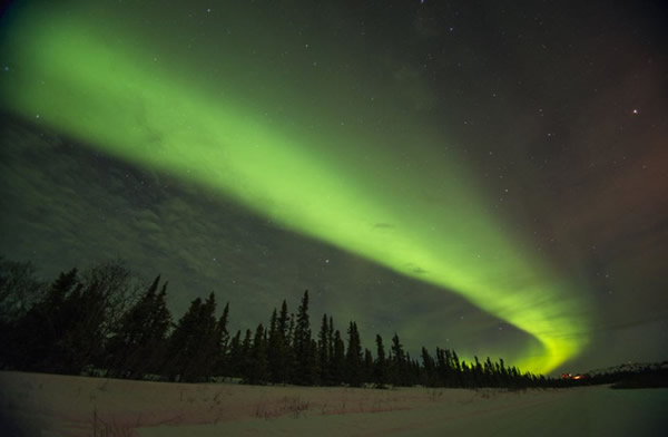 阿拉斯加绚丽北极光