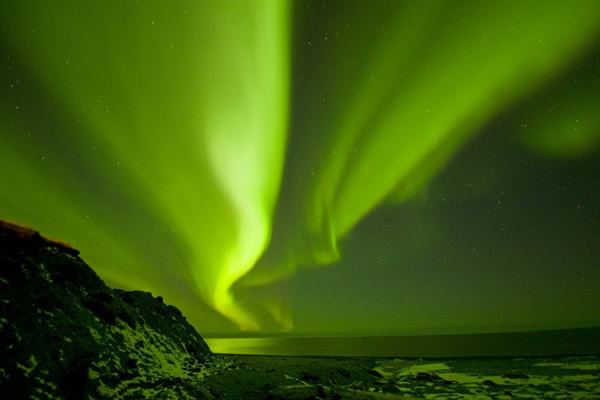 阿拉斯加绚丽北极光