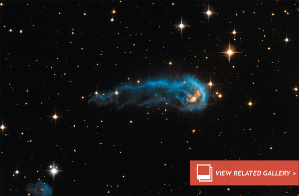 Hubble Captures Cosmic Caterpillar