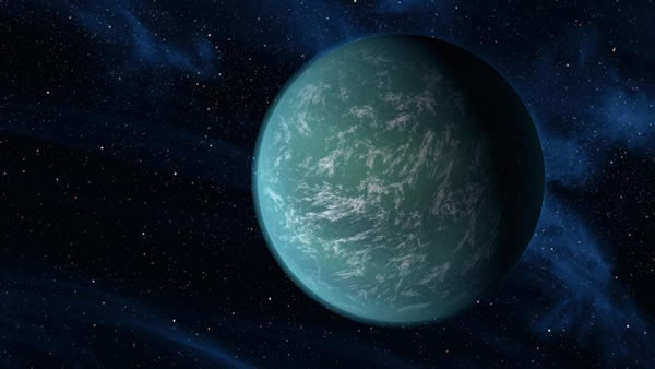 2011年,Kepler-22b是开普勒太空望远镜发现的第一颗地球大小的行星,它位于一个类似于我们太阳系的恒星系统的宜居带中。