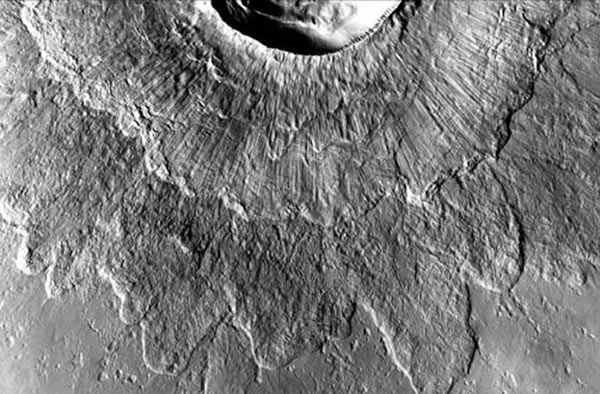 These craters may have formed when meteors smashed directly into -- and through